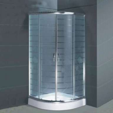 Semi-circle Frameless Tempered Glass lowes free standing sliding shower room cubicles enclosure Cheap price Shower cabinet